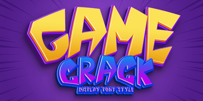 Game Crack Font Poster 1