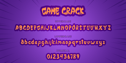 Game Crack Font Poster 5