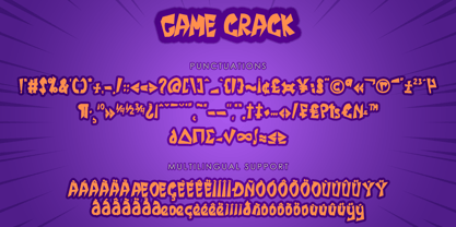 Game Crack Font Poster 6