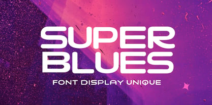 Super Blues Font Poster 1