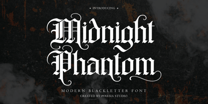 Midnight Phantom Font Poster 1