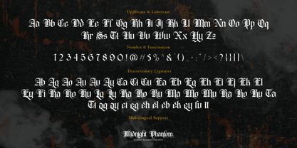 Midnight Phantom Font Poster 11