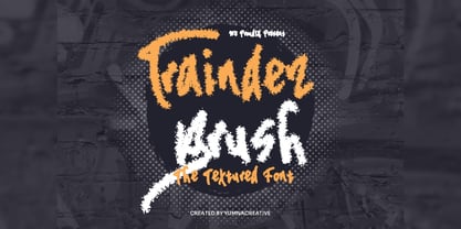 Traindez Brush Font Poster 1