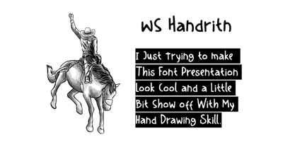 WS Handritn Font Poster 6