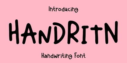 WS Handritn Font Poster 1