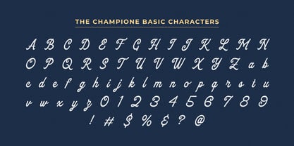 The Champione Font Poster 5