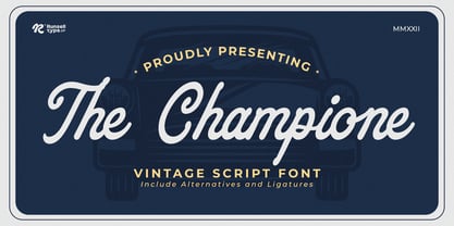 The Champione Font Poster 1