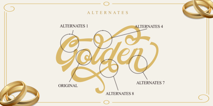 Golden Jewelry Font Poster 10