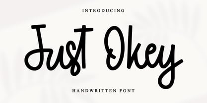 Just Okey Font Poster 1