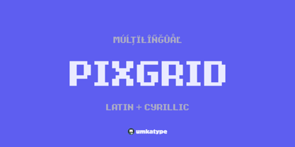 Pixgrid Font Poster 1