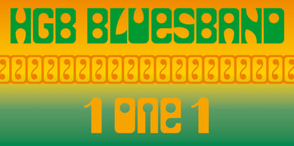 HGB Bluesband One Font Poster 1