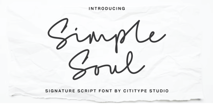 Simple Soul Font Poster 1