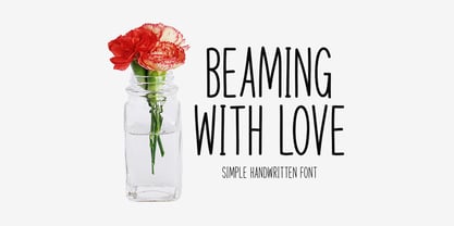 Beaming With Love Font Poster 1