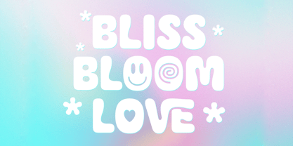 Bliss Bloom Font Poster 1