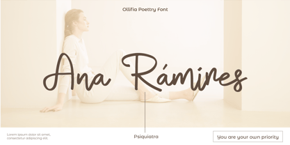 Ollifia Poettry Font Poster 9