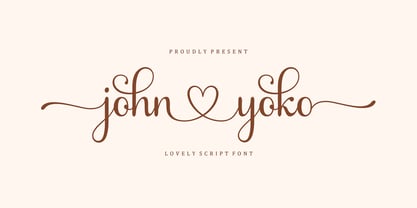 John Yoko Font Poster 1
