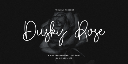 Dusky Rose Font Poster 1