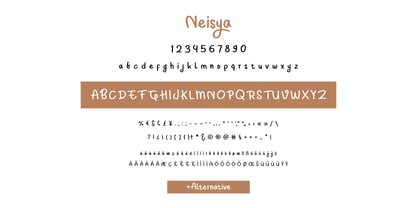 Neisya Font Poster 9