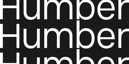 Humber Font Poster 1