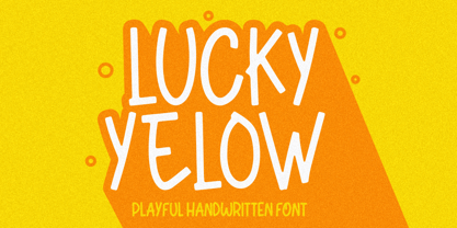 Lucky Yellow Font Poster 1