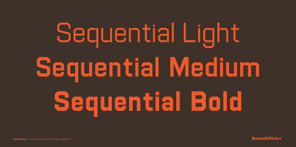 Sequential Font Poster 3