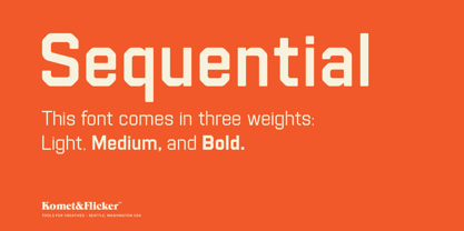 Sequential Font Poster 1