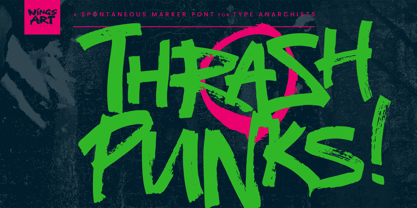 Thrash Punks Font Poster 1