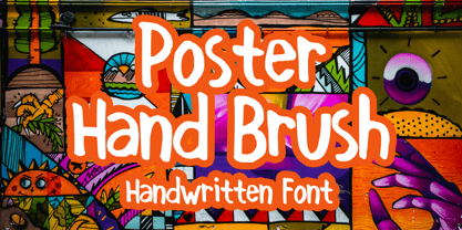 Poster Hand Brush Font Poster 1