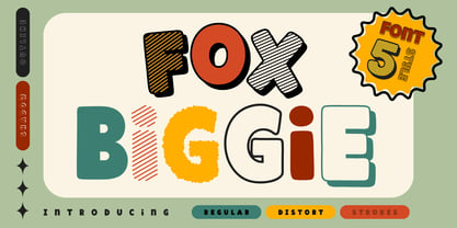 Fox Biggie Outline Font Poster 1