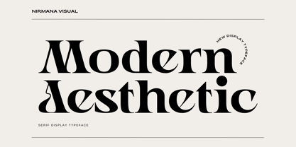 Modern Aesthetic Font Poster 1
