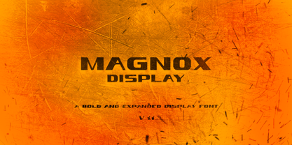 Magnox Display Font Poster 1