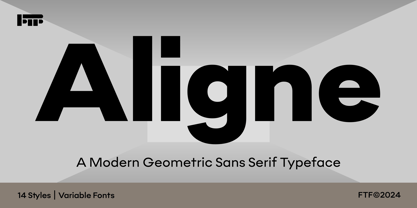 Aligne Font Poster 1