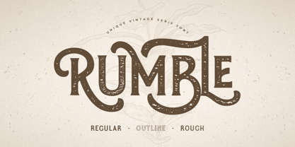Rumble Style Font Poster 1