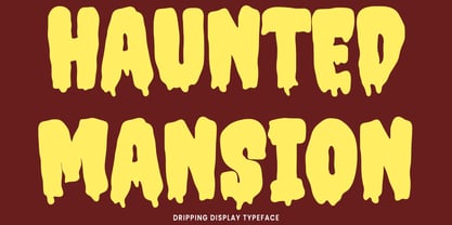 Haunted Mansion Font Poster 1