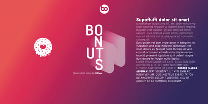 BOnuts Font Poster 4