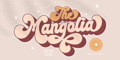Mangolia Retro Font Poster 1