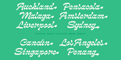 Pacific Coast Font Poster 7