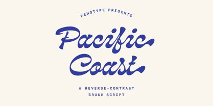 Pacific Coast Font Poster 1