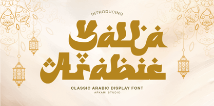 Yalla Arabic Font Poster 1