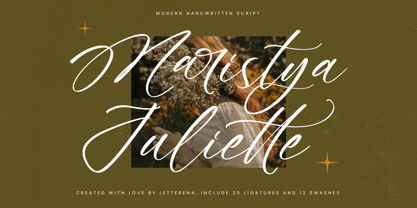 Maristya Juliette Font Poster 1