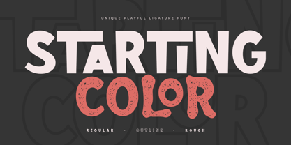 Starting Color Font Poster 1