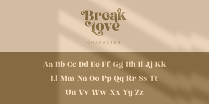 Break Love Font Poster 7