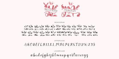 Holy Easter Monogram Font Poster 5