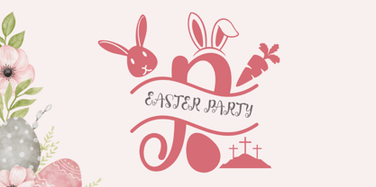 Holy Easter Monogram Font Poster 4