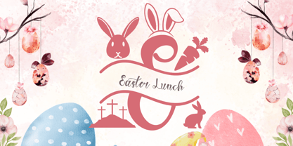 Holy Easter Monogram Font Poster 3