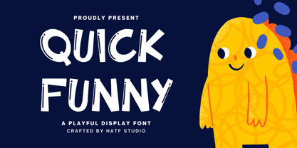 Quick Funny Font Poster 1