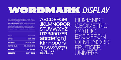 Wordmark Font, Webfont & Desktop
