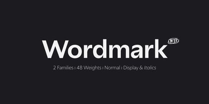 Wordmark Font Poster 1