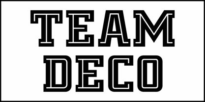Team Deco JNL Font Poster 2