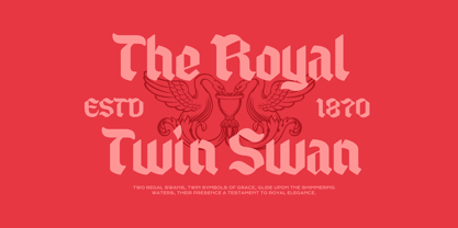 Heraldic Shadows Font Poster 3